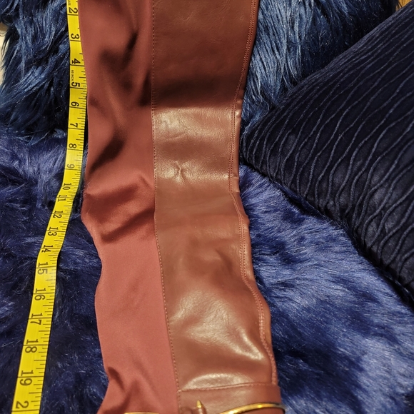 Ladies Burgandy High Fashionable Boots - Picture 16 of 16